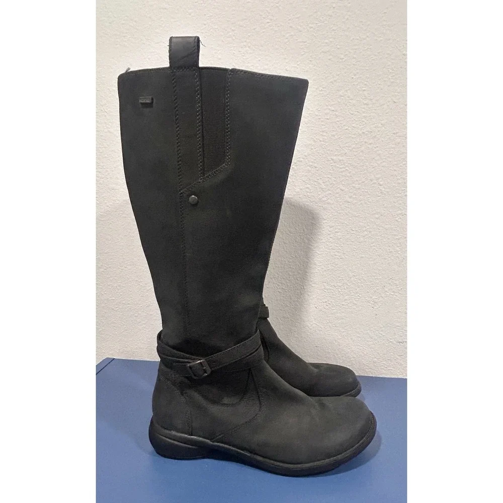 Merrell Womens size 8 Tetra Strap Leather Waterproof Boots Cabincore Outdoors